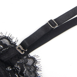 Subblime - 955496 Body En Dentelle Avec Nœuds Et Jarretelles Noir S/M